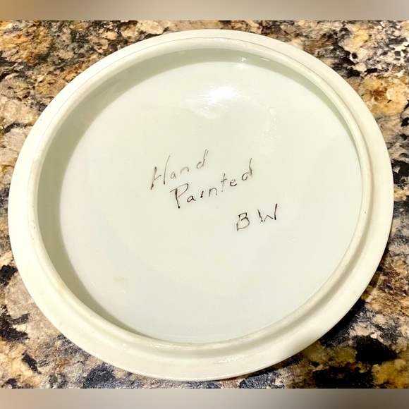 Signed Hand Painted Limoges Antique Porcelain Powder Trinket Box Wow! - Picture 5 of 6